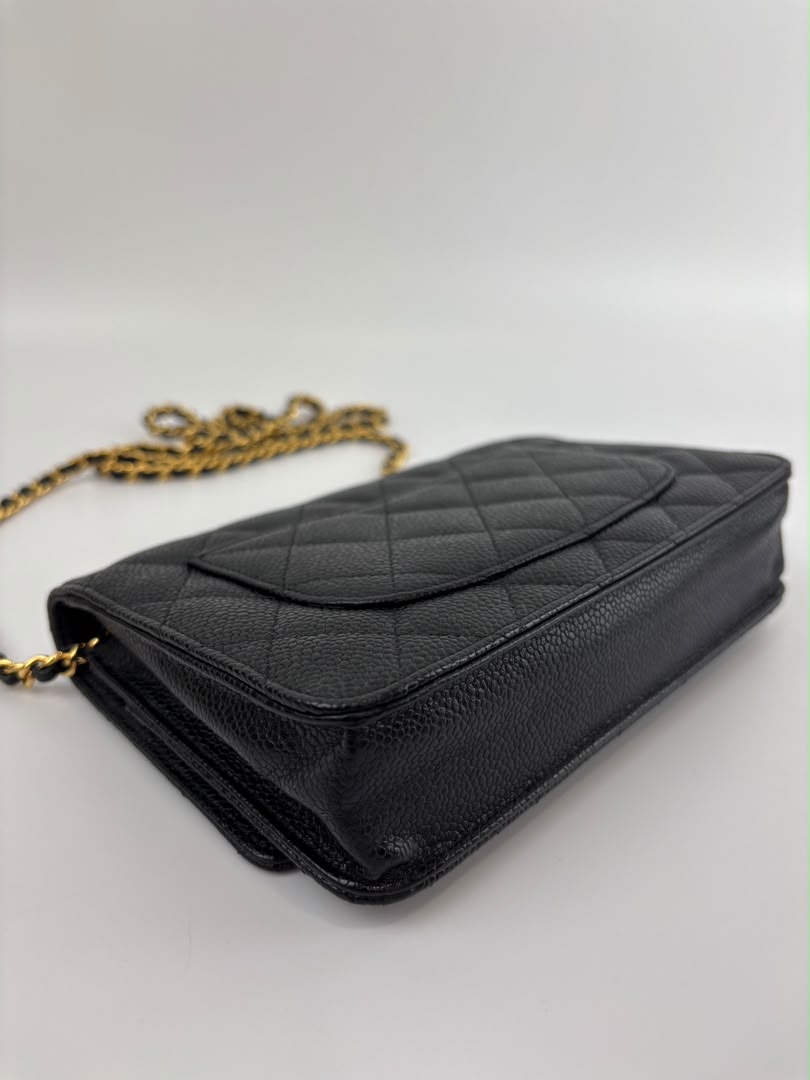 Wallet on Chain in Black Caviar GHW