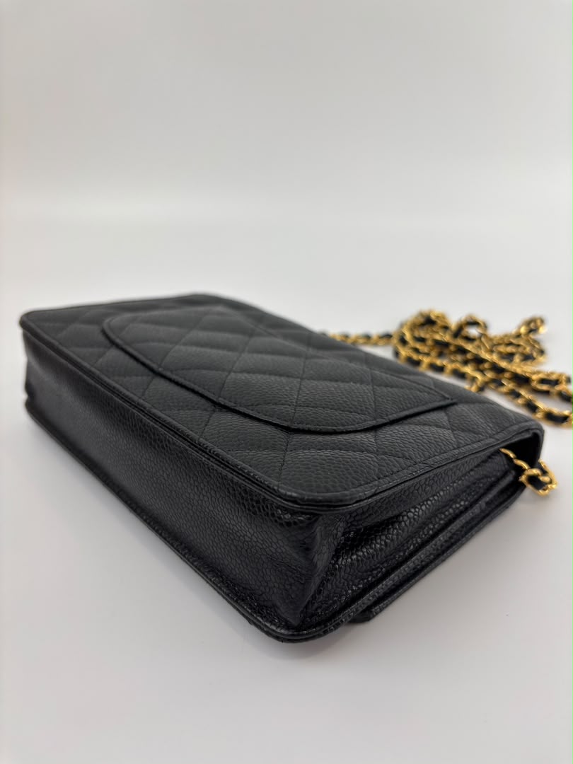 Wallet on Chain in Black Caviar GHW