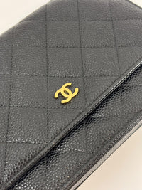 Wallet on Chain in Black Caviar GHW