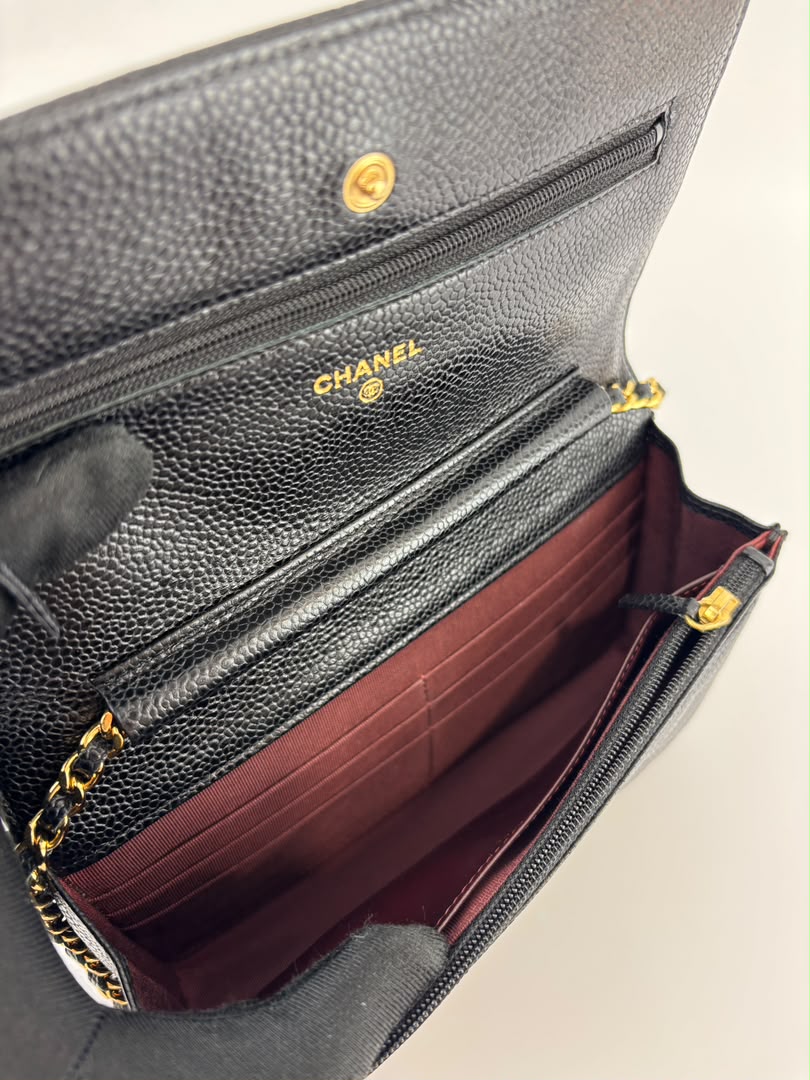Wallet on Chain in Black Caviar GHW