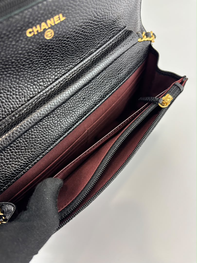 Wallet on Chain in Black Caviar GHW