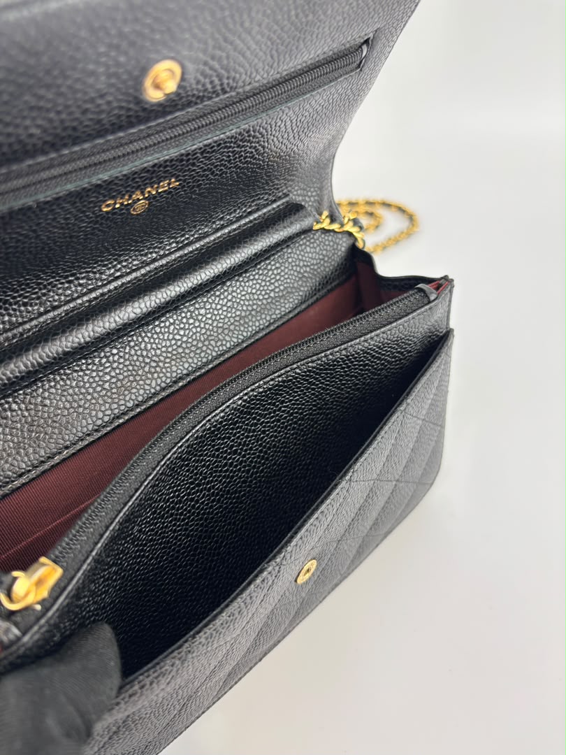 Wallet on Chain in Black Caviar GHW