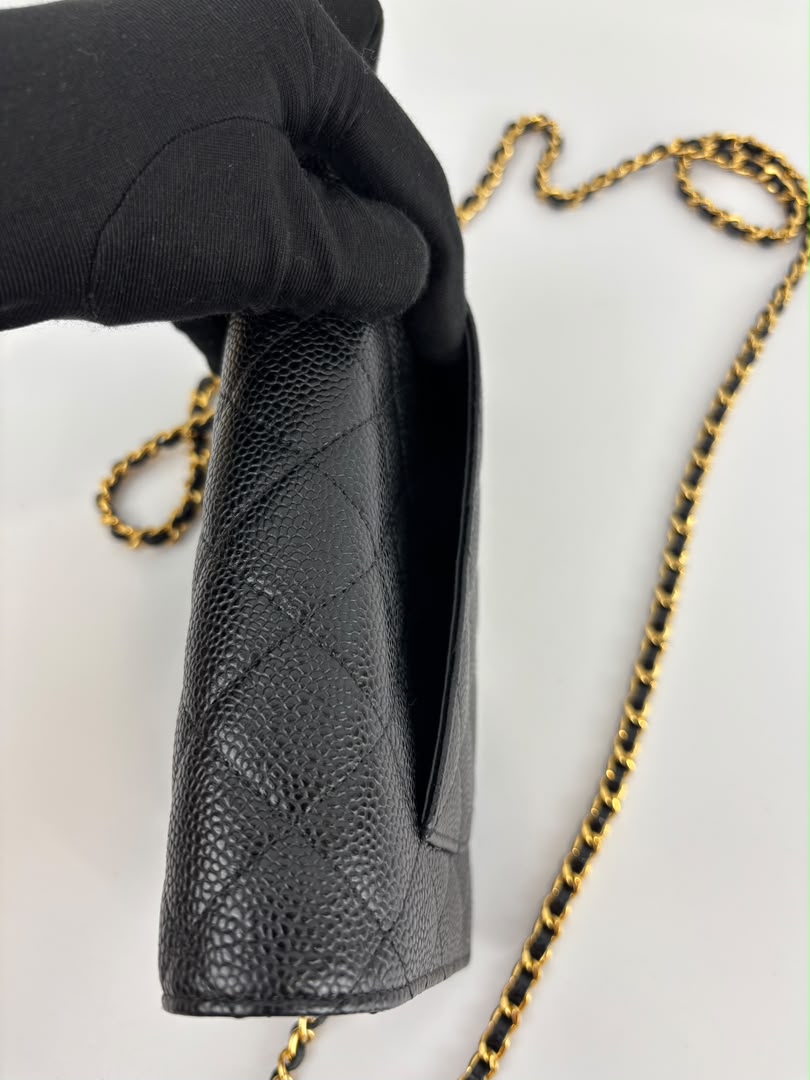 Wallet on Chain in Black Caviar GHW