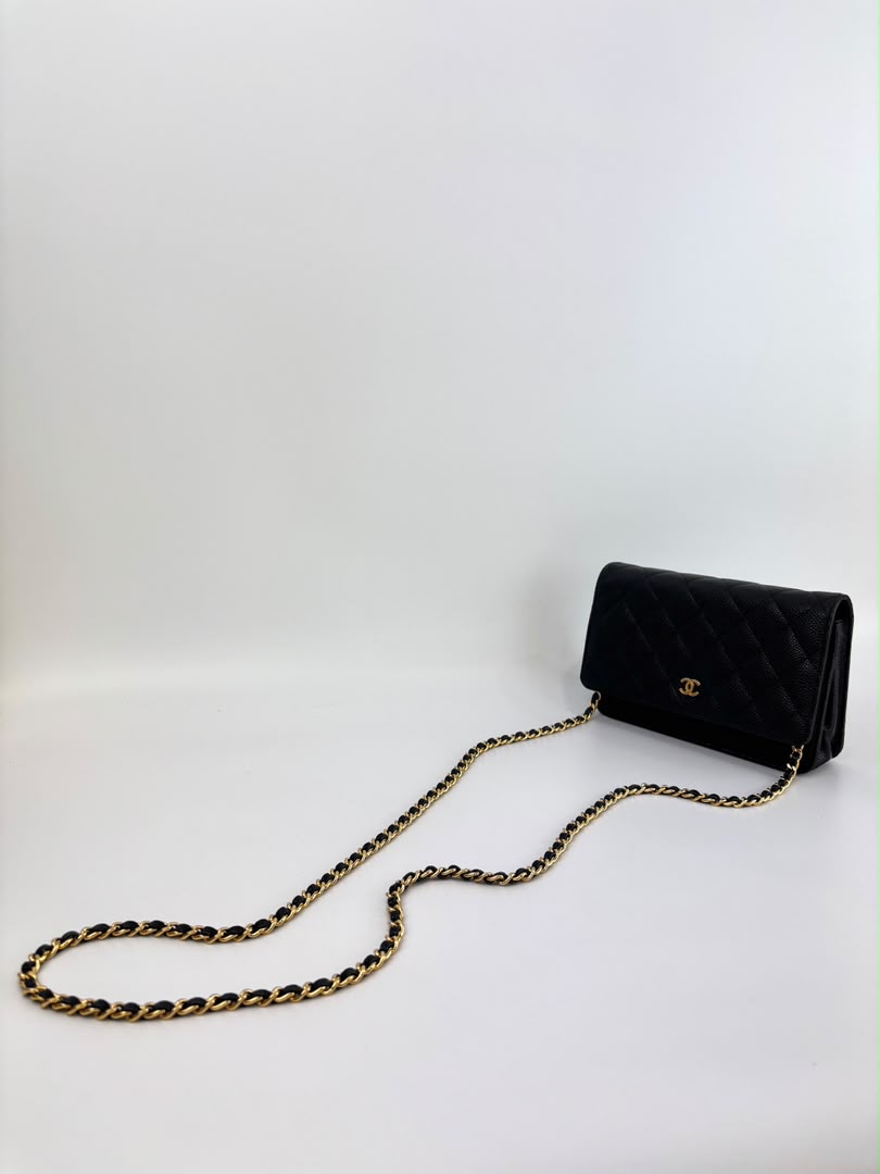 Wallet on Chain in Black Caviar GHW
