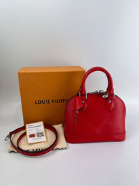 Alma BB in Red Epi Leather