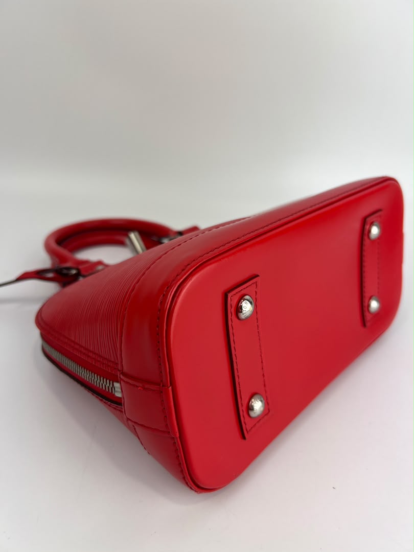 Alma BB in Red Epi Leather