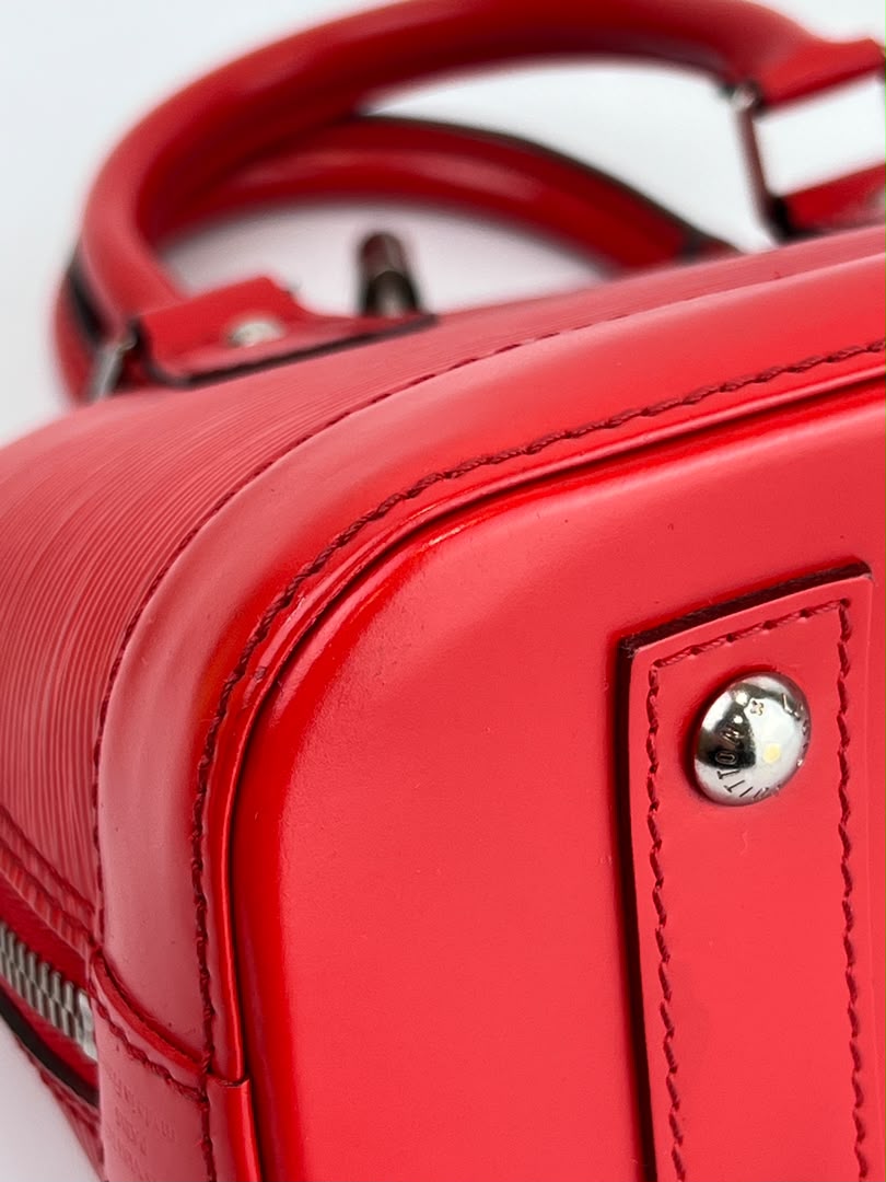 Alma BB in Red Epi Leather
