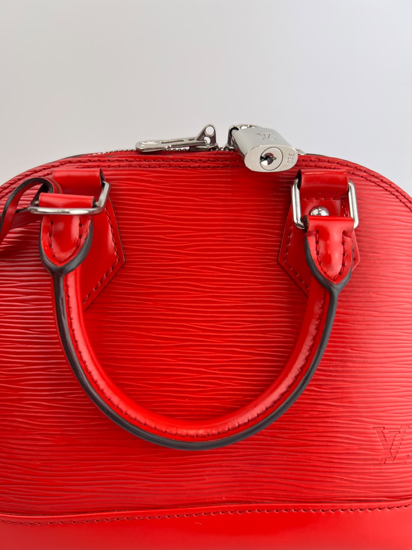 Alma BB in Red Epi Leather