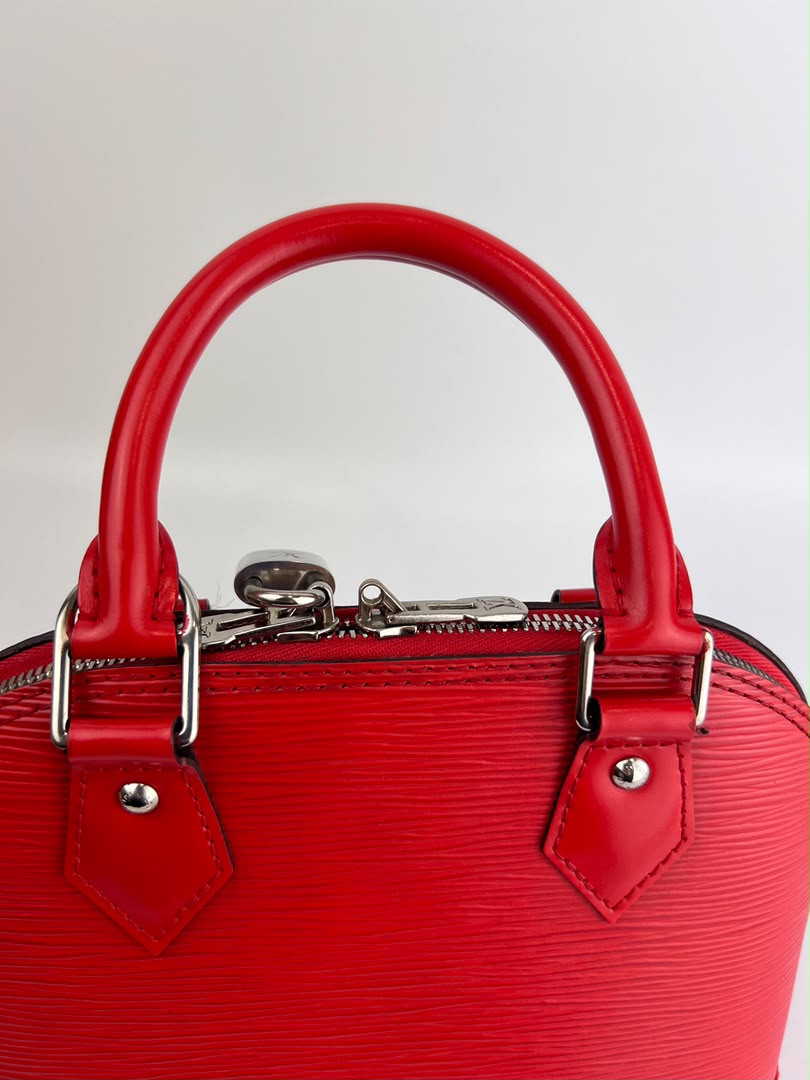 Alma BB in Red Epi Leather