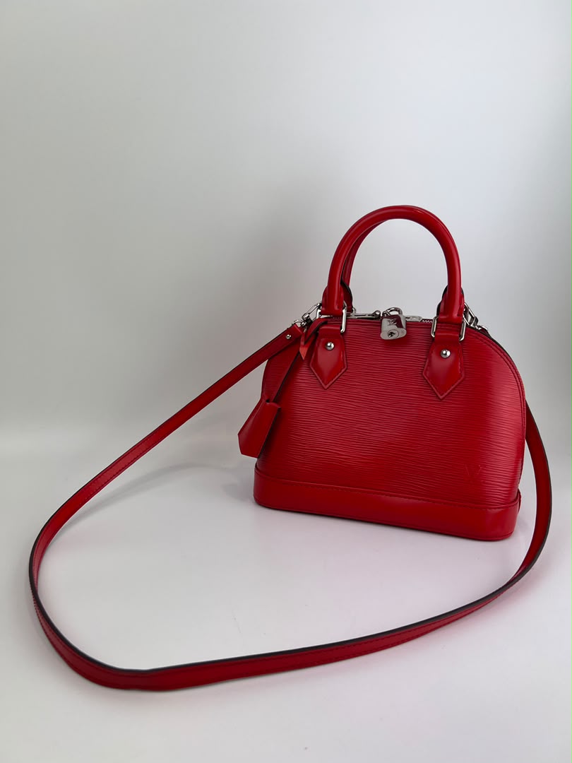 Alma BB in Red Epi Leather