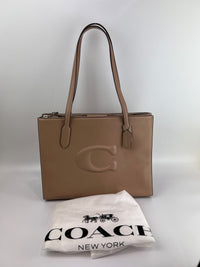 Nina Tote Bag in Silver/Taupe