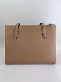 Nina Tote Bag in Silver/Taupe