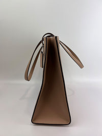Nina Tote Bag in Silver/Taupe