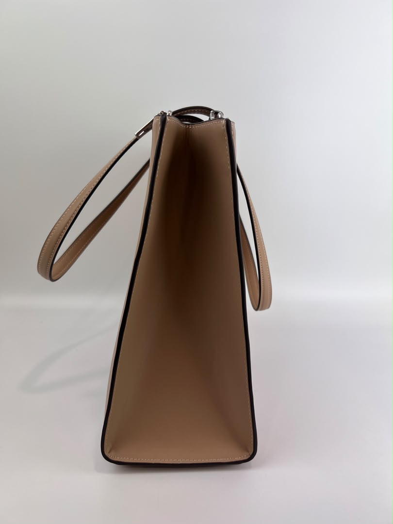 Nina Tote Bag in Silver/Taupe