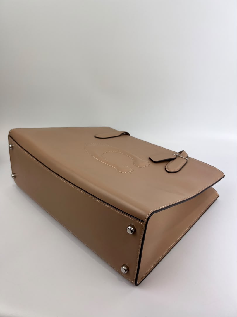 Nina Tote Bag in Silver/Taupe