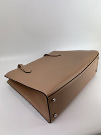 Nina Tote Bag in Silver/Taupe