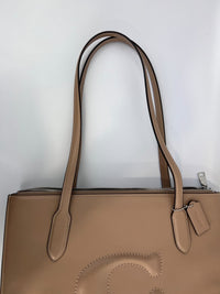 Nina Tote Bag in Silver/Taupe
