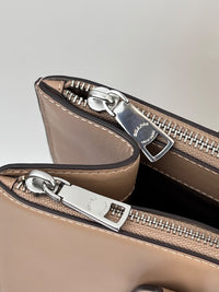 Nina Tote Bag in Silver/Taupe