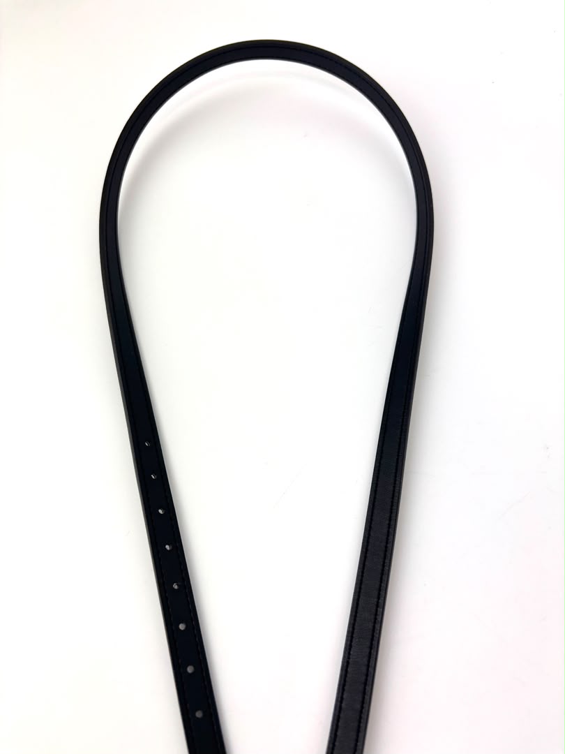 13MM Focus Palladium Belt Buckle & Reversible Leather Strap Swift Epsom Noir Etoupe Size 80