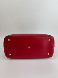 428226 Guccissima Top Handle Bag in Red Leather