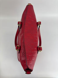 428226 Guccissima Top Handle Bag in Red Leather