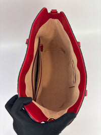 428226 Guccissima Top Handle Bag in Red Leather