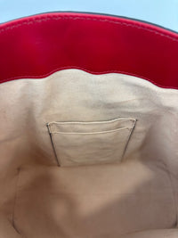 428226 Guccissima Top Handle Bag in Red Leather