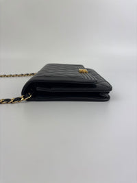 Boy Wallet on Chain Black Lambskin GHW