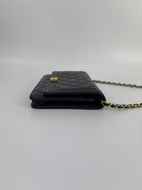 Boy Wallet on Chain Black Lambskin GHW