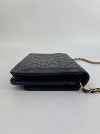 Boy Wallet on Chain Black Lambskin GHW