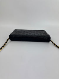 Boy Wallet on Chain Black Lambskin GHW