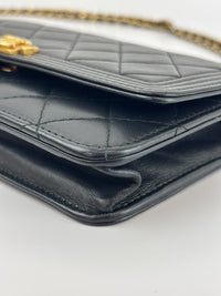 Boy Wallet on Chain Black Lambskin GHW