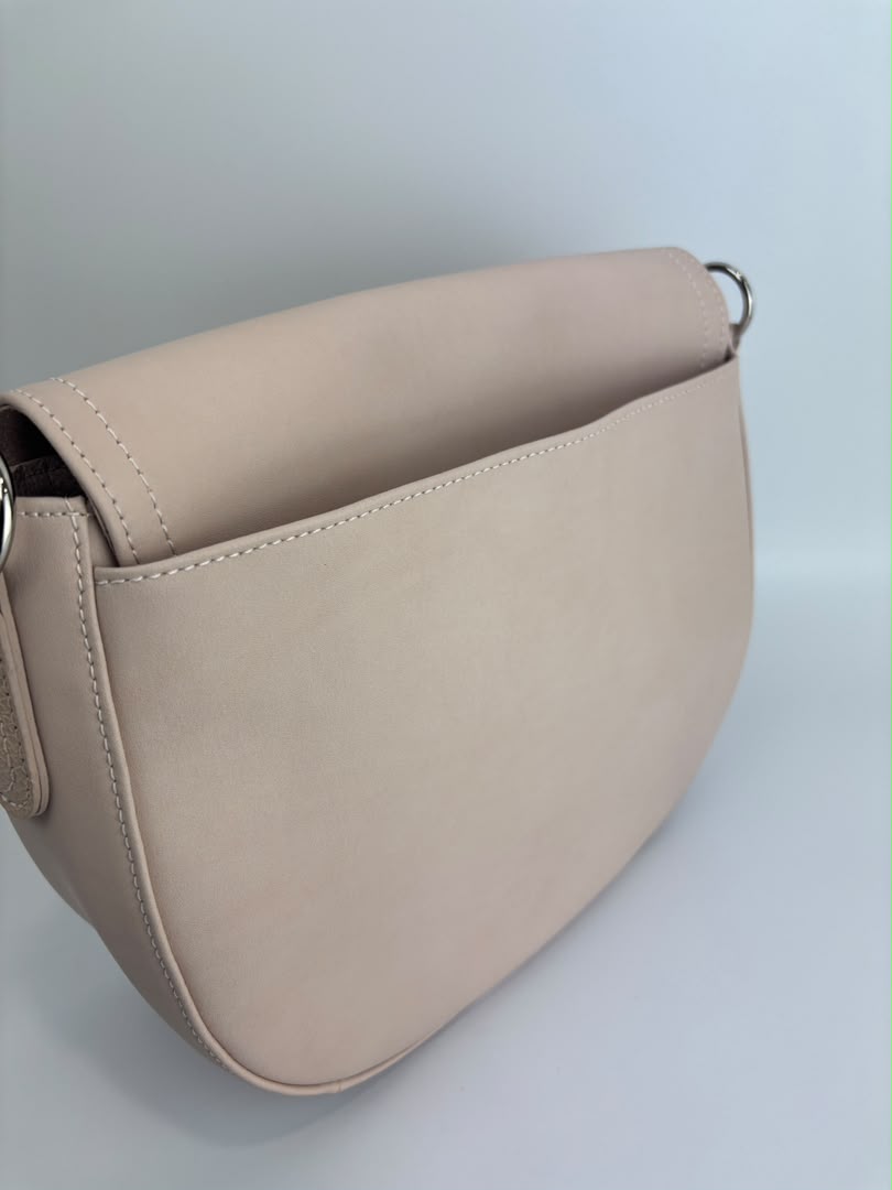 Medium Cavalcade Crossbody in Pink Nude Leather