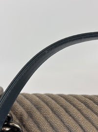 New Medium Boy Flap Chevron Denim
