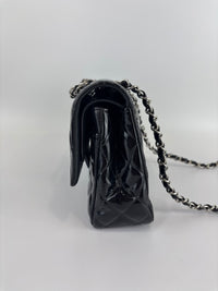 Medium Patent Leather Classic Double Flap SHW