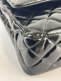 Medium Patent Leather Classic Double Flap SHW