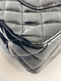 Medium Patent Leather Classic Double Flap SHW