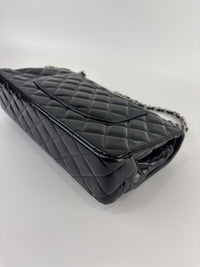 Medium Patent Leather Classic Double Flap SHW