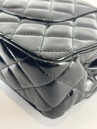Medium Patent Leather Classic Double Flap SHW