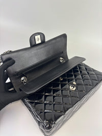 Medium Patent Leather Classic Double Flap SHW