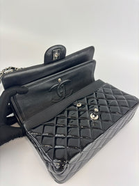 Medium Patent Leather Classic Double Flap SHW
