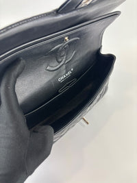 Medium Patent Leather Classic Double Flap SHW