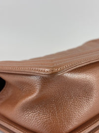 Old Medium Boy Flap Iridescent Peach Calfskin GHW