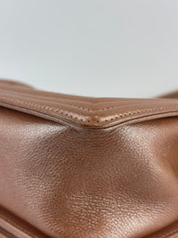 Old Medium Boy Flap Iridescent Peach Calfskin GHW