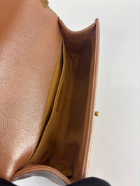 Old Medium Boy Flap Iridescent Peach Calfskin GHW