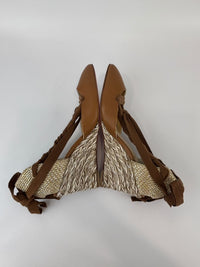 Noemia Nappa Wedges Caramel Size 36
