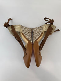 Noemia Nappa Wedges Caramel Size 36