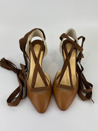 Noemia Nappa Wedges Caramel Size 36