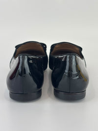 Vara Mocassins in Black Patent Size 6 / 35.5