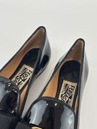Vara Mocassins in Black Patent Size 6 / 35.5